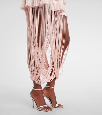 Fringed midi skirt | Xu Zhi