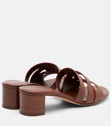 Pantoletten 35 aus Leder | Gianvito Rossi