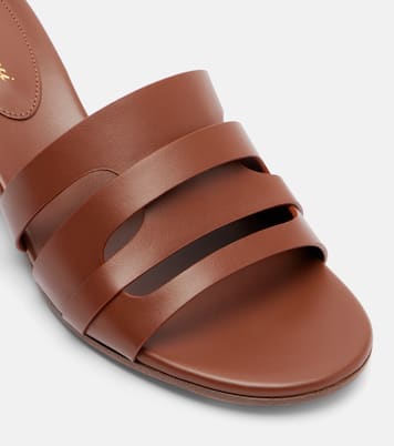 Pantoletten 35 aus Leder | Gianvito Rossi