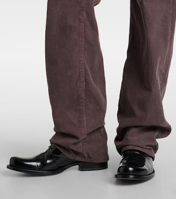 Carlyl mid-rise corduroy straight pants | The Row
