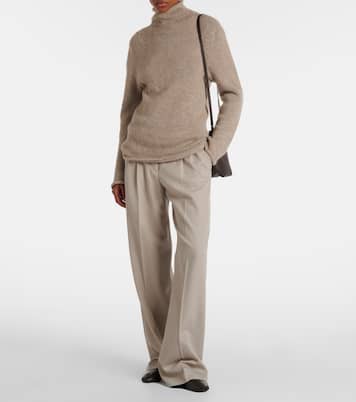 Stella 시어링 라이닝 레더 앵클 부츠 | The Row