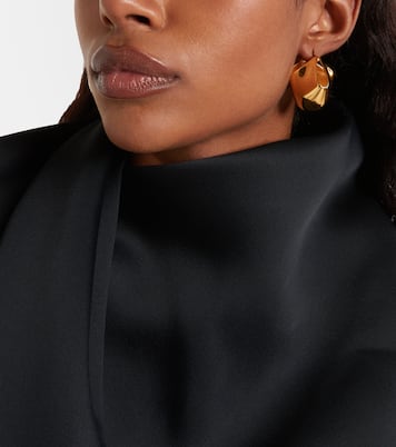 Lotus 18kt gold-plated earrings | Khaite