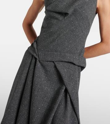 Wool midi dress | McQueen