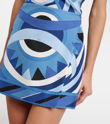 Printed silk miniskirt | Pucci