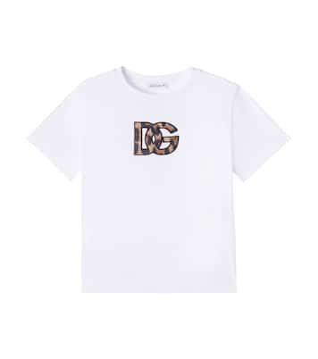 DG patch-appliqué cotton T-shirt | Dolce&Gabbana Kids