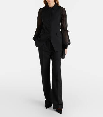 Sheer silk blouse | Nina Ricci