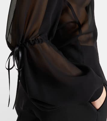 Sheer silk blouse | Nina Ricci