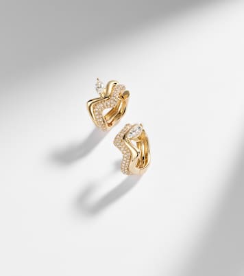 18kt gold (750/1000) earrings with diamonds | Shay Jewelry