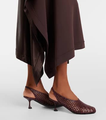 Tee 60 perforated leather slingback pumps | Proenza Schouler