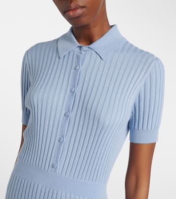 Abito lungo Amor in maglia di seta e cashmere a coste | Gabriela Hearst