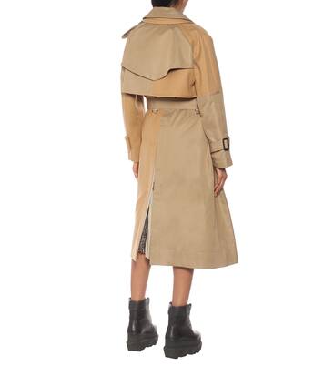 Gabardina híbrida de mezcla de algodón | Sacai