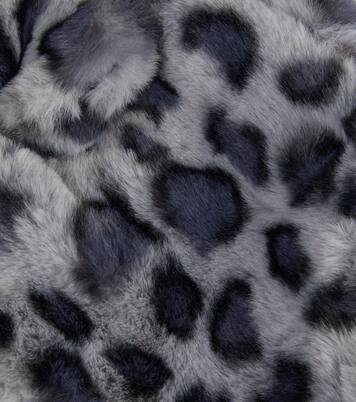 Snowy leopard-print faux fur hat | Molo