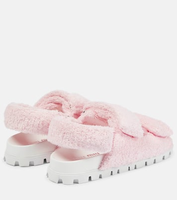 Sandalen aus Frottee | Miu Miu