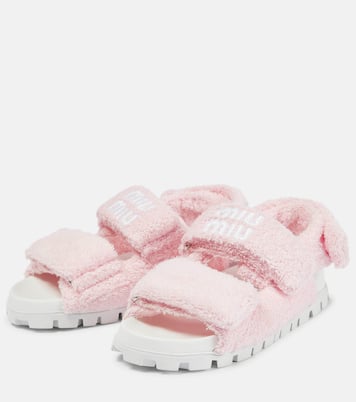 Sandalen aus Frottee | Miu Miu