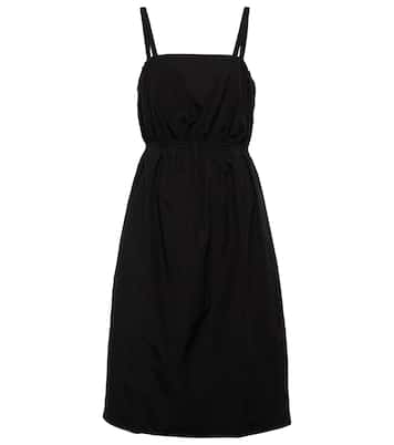 Robe midi Sky en coton mélangé | Deveaux New York
