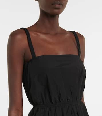 Robe midi Sky en coton mélangé | Deveaux New York