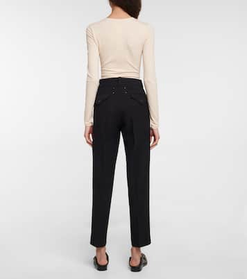 High-Rise-Hose aus Schurwolle | Maison Margiela