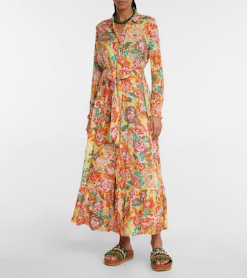 Kimi floral shirt dress | Poupette St Barth