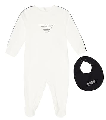 Baby Set aus Strampler und Lätzchen | Emporio Armani Kids