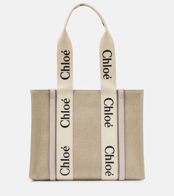 Borsa Woody Medium in canvas | Chloé