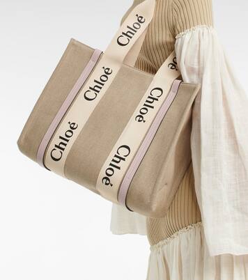 Borsa Woody Medium in canvas | Chloé