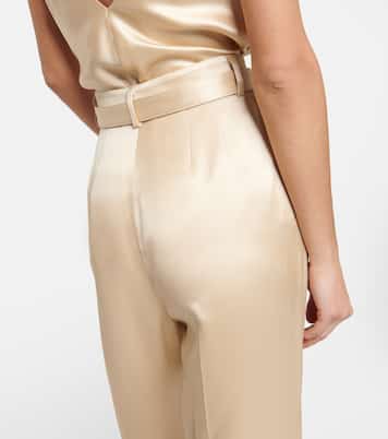 Pantalon à taille haute en soie | Gabriela Hearst