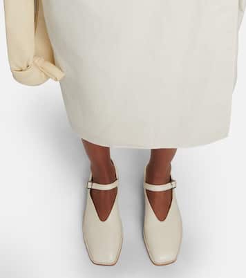 Leather Mary Jane ballet flats | Lemaire