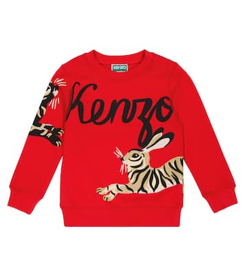 Printed cotton sweatshirt | Kenzo Kids