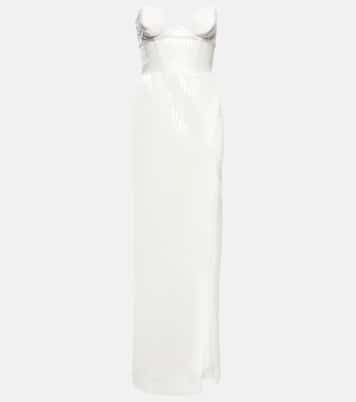 Bridal sequined gown | Nensi Dojaka