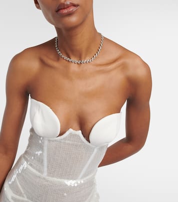Bridal sequined gown | Nensi Dojaka