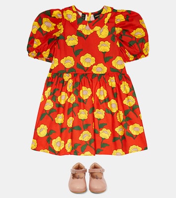Abito Flowers in cotone con stampa | Mini Rodini