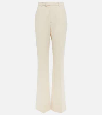 Weite Hose aus Woll-Crêpe | Gucci