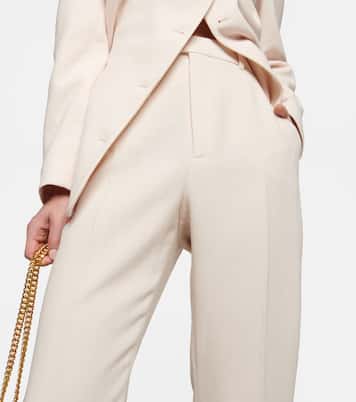 Weite Hose aus Woll-Crêpe | Gucci