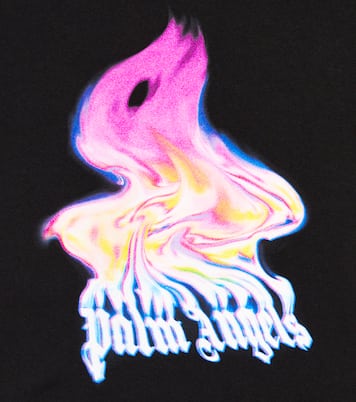 프린트 코튼 저지 티셔츠 | Palm Angels Kids