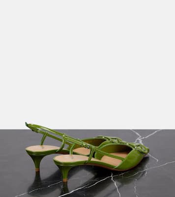 Slingback-Pumps VLogo Signature 50 aus Lackleder | Valentino Garavani