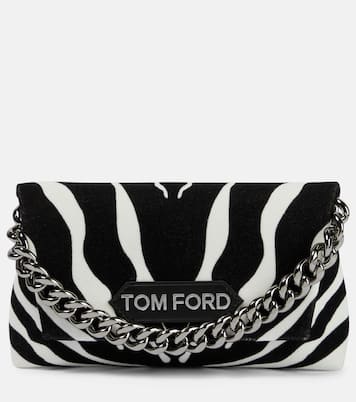 Label Mini velvet shoulder bag | Tom Ford