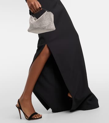Verzierte Robe Maimie aus Crêpe | Safiyaa