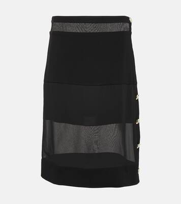 Falda midi de chifón técnico | Proenza Schouler