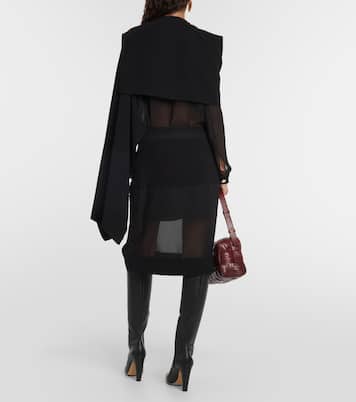 Falda midi de chifón técnico | Proenza Schouler