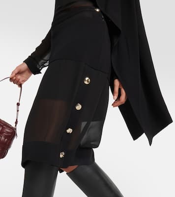 Falda midi de chifón técnico | Proenza Schouler
