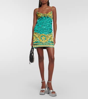 Miniabito Regalia in jersey con stampa | Versace