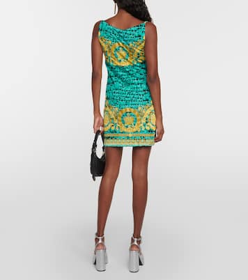 Miniabito Regalia in jersey con stampa | Versace