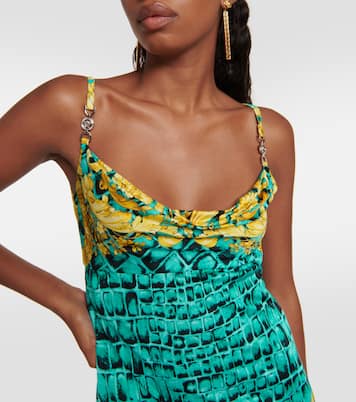 Miniabito Regalia in jersey con stampa | Versace