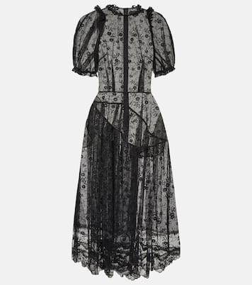 Vestido midi de encaje | Simone Rocha