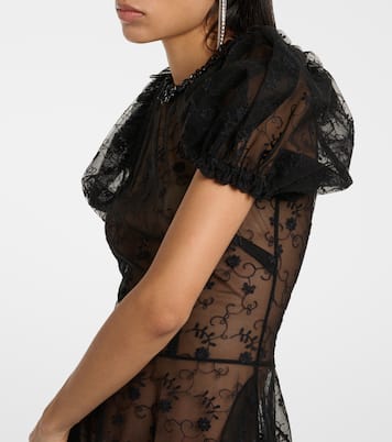 Vestido midi de encaje | Simone Rocha