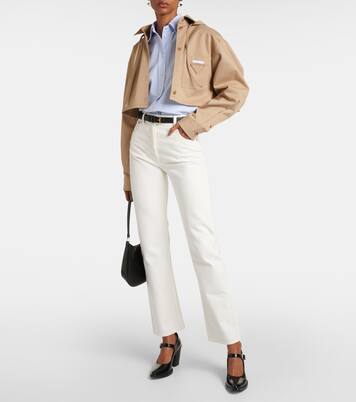Jeans regular a vita alta | Prada