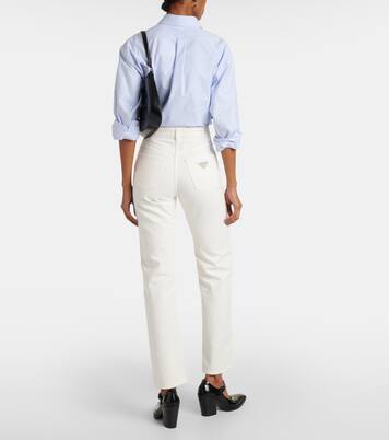 Jeans regular a vita alta | Prada