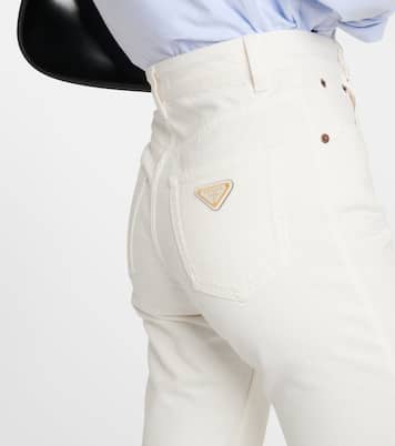 Jeans regular a vita alta | Prada