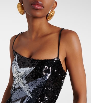 Maxikleid mit Pailletten | Balmain