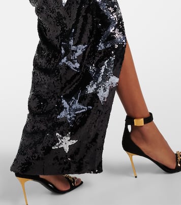 Maxikleid mit Pailletten | Balmain